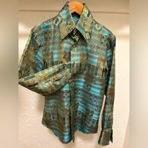 Custom long sleeve shirt with creative design and tailoring details